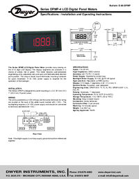 Thumbnail of document Manual - DPMP LCD Digital Panel Meter